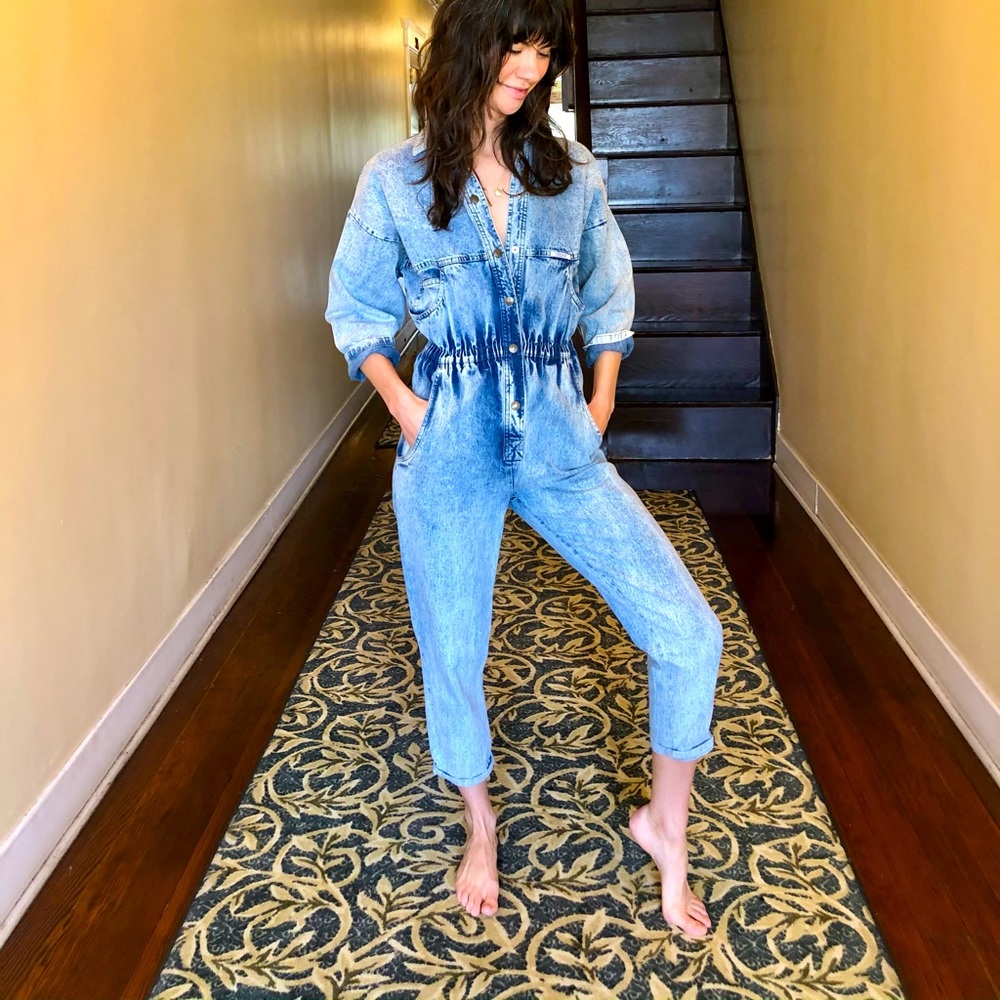 Ideas Washed/ Faded Denim Jumper